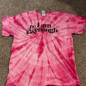 I Am Kenough Pink Tie-Dye T-Shirt